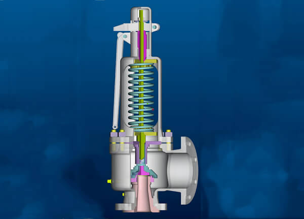 3D structure diagram of pressure relief valve