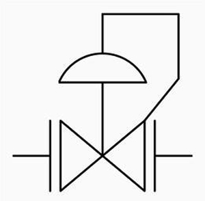 Emergency shut down valve symbol