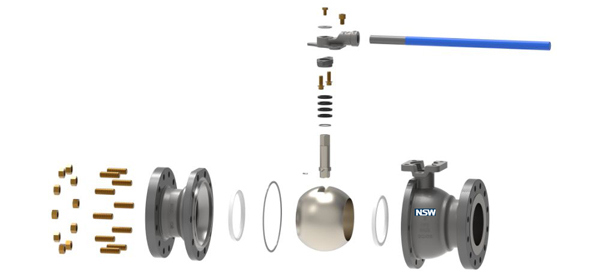 Floating Ball Valve Structural Diagram-NSW