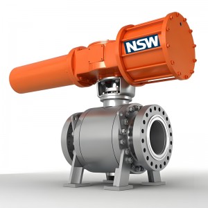 Pneumatic actuated ball valve