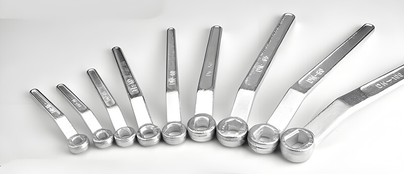 Wrench  for different size Ball Valves