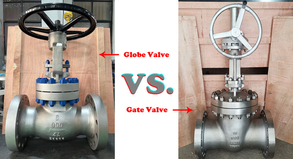 how to identify gate valve and globe valve