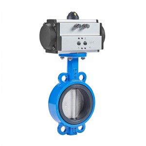 Pneumatic actuator butterfly valve