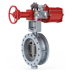 Pneumatic actuator butterfly valve