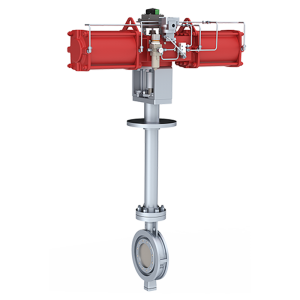 Pneumatic actuator butterfly valve